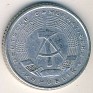 Deutsche Mark DDR - 50 Pfennig - Germany - 1958 - Aluminum - KM# 12.1 - 23 mm - Obv: Small state emblem - 0